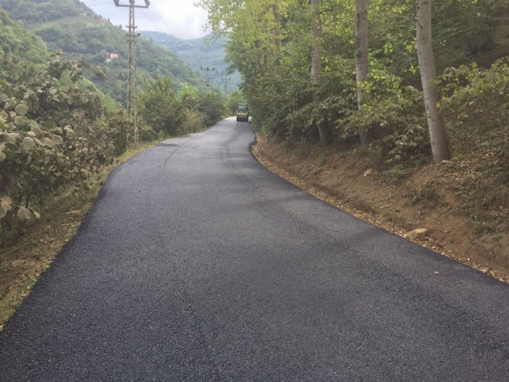 2017’de Trabzon’da yollara serilen asfalt miktarı 150 bin tonu aştı