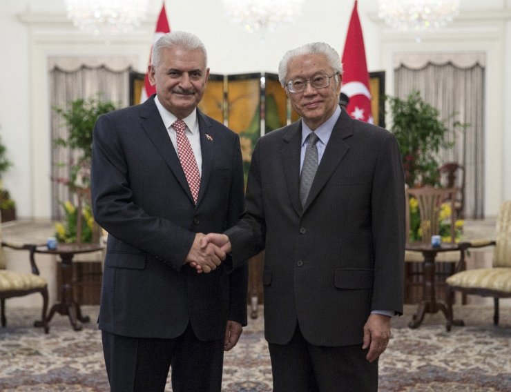 Başbakan Yıldırım Singapur Cumhurbaşkanı ile görüştü