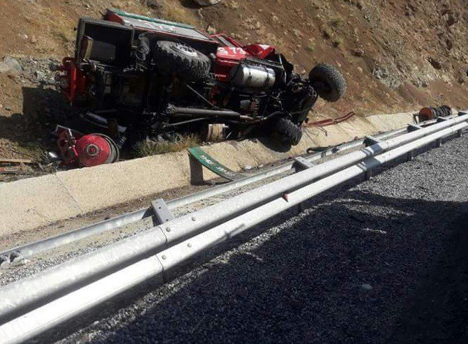 Elazığ’da arazöz devrildi: 1 ölü