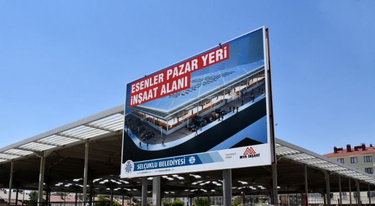 Selçuklu Belediyesinden Esenler Mahallesine yüksek standartlarda pazaryeri