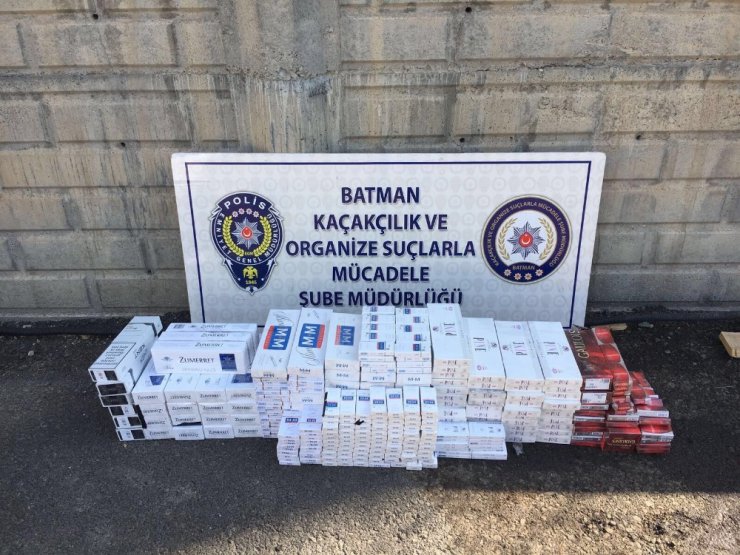 Batman’da 7 bin 270 paket kaçak sigara ele geçirildi