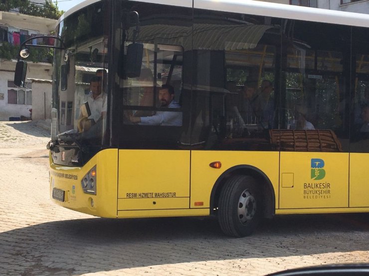 Sındırgı’da Toplu taşıma aracı hizmete girdi