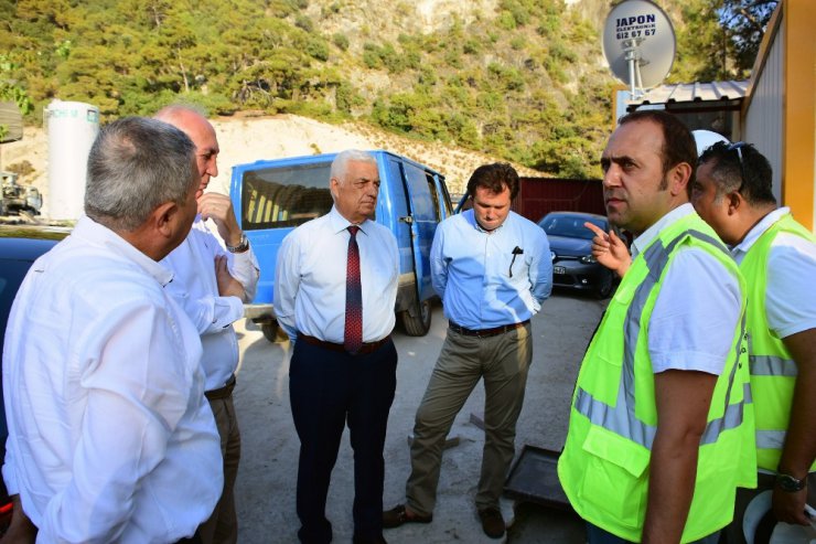 Başkan Gürün, Ölüdeniz Atıksu Arıtma Tesisini inceledi