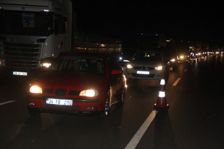 Bolu’da bayram trafiği yoğunluğu