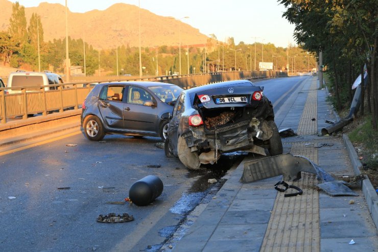 Başkent’te trafik kazası: 2 yaralı