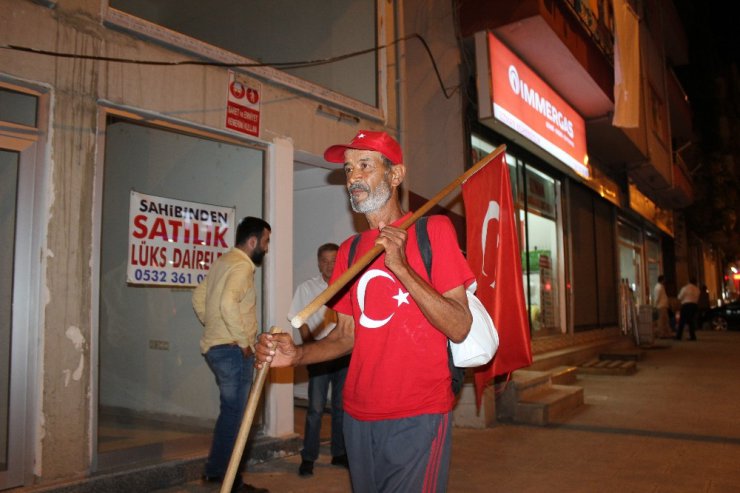 Şehit Eren Bülbül için Maçka’ya yürüyor