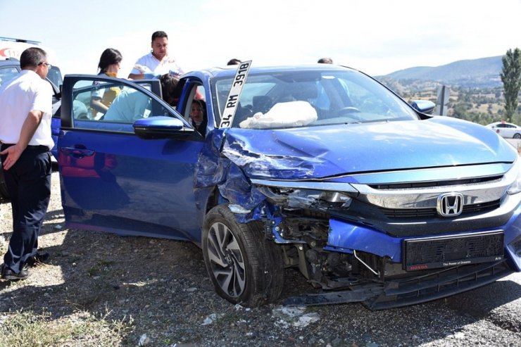 Tosya’da trafik kazası: 1 yaralı