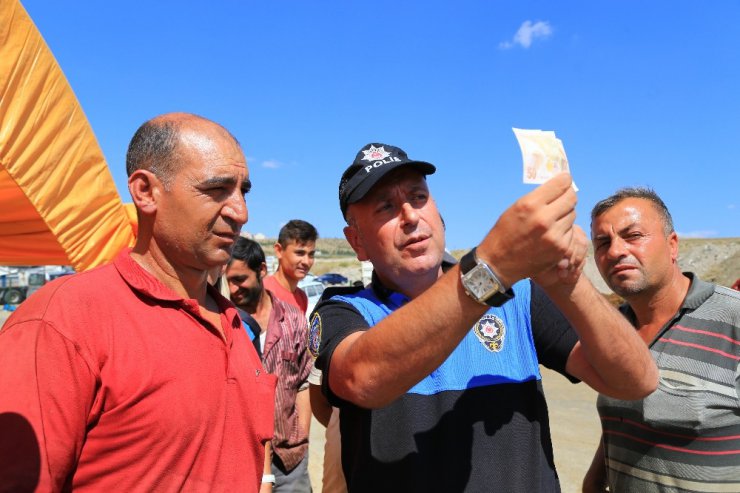 Ankara polisi, kurban satıcılarını sahte para konusunda uyardı