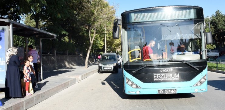 Erzurum’da Bayramda toplu taşıma ücretsiz