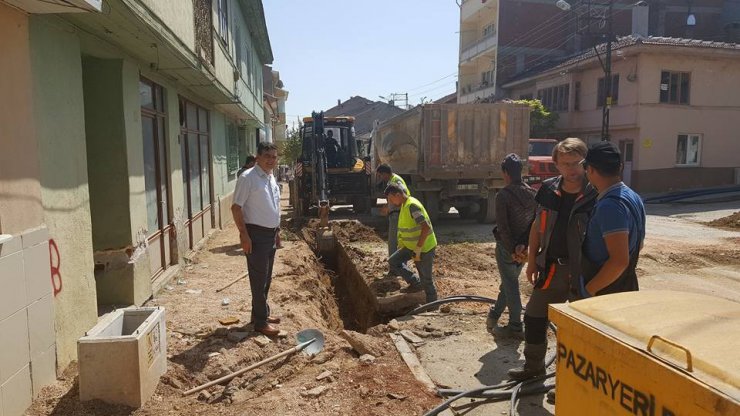 Pazaryeri’nde elektirik hatları yer altına alındı