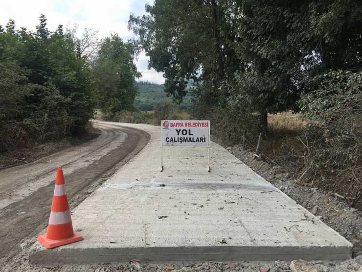 Bafra Belediyesinden 250 bin metrekare beton yol