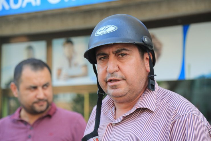 Kask hayatını kurtardı