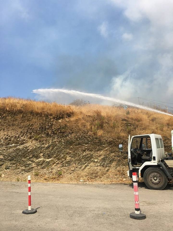 Çalı yangını korkuttu