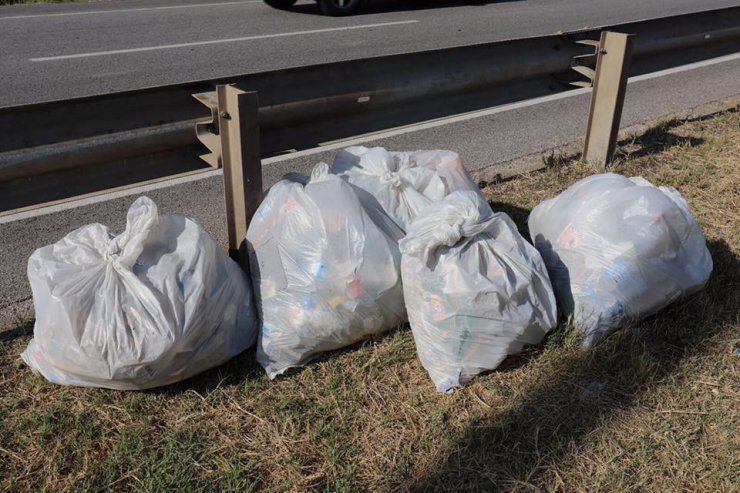 Gurbetçilerin bıraktığı çöpleri Edirne Belediyesi temizledi