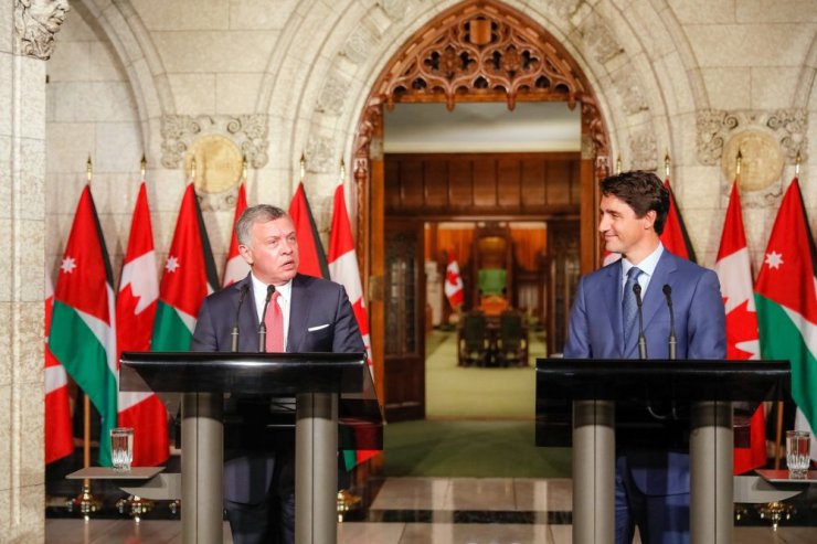 Ürdün Kralı 2. Abdullah ve Kanada Başbakanı Trudeau, Orta Doğu meselelerini görüştü