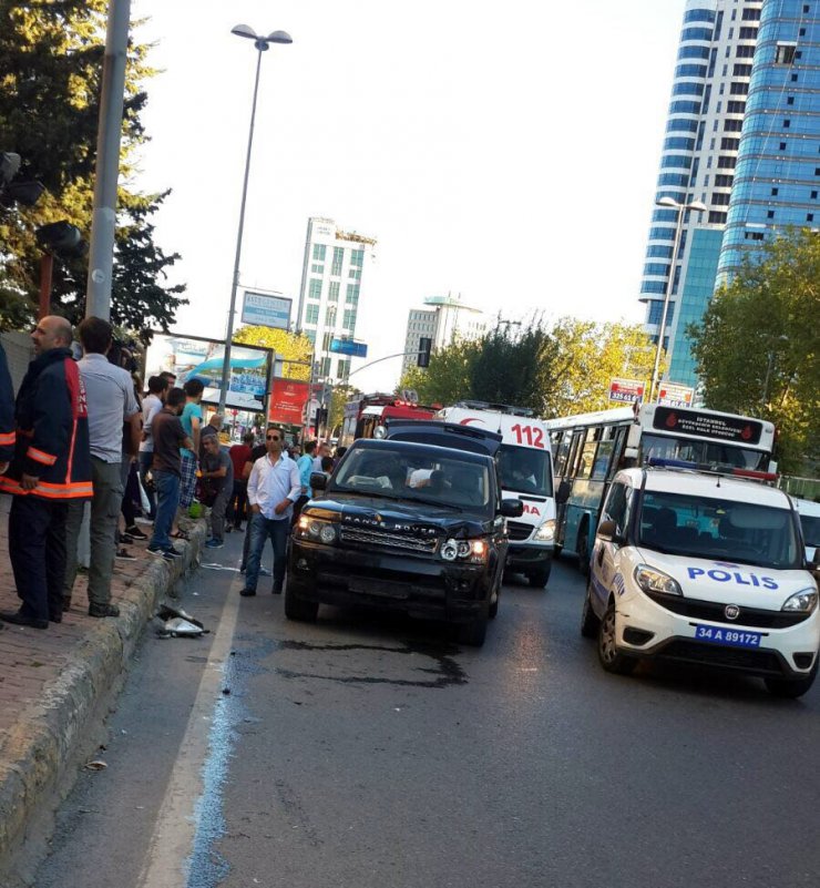 Beşiktaş’ta feci kaza: 2 yaralı