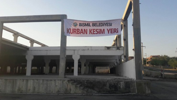 Bismil’de kurban kesim yerleri belirlendi