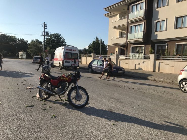 Düzce’de motosiklet kazası: 1 yaralı