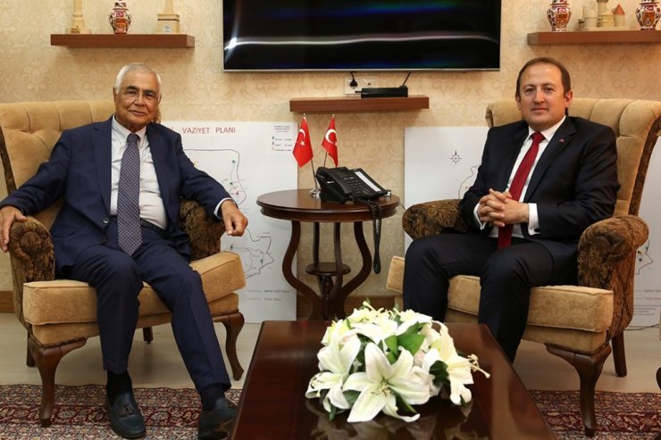 Eski İçişleri Bakanı Ülkü Gökalp Güney, Vali Ali Hamza Pehlivan’ı ziyaret etti