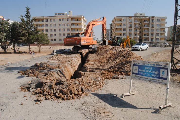 Ceylanpınar’da alt yapı çalışmaları sürüyor