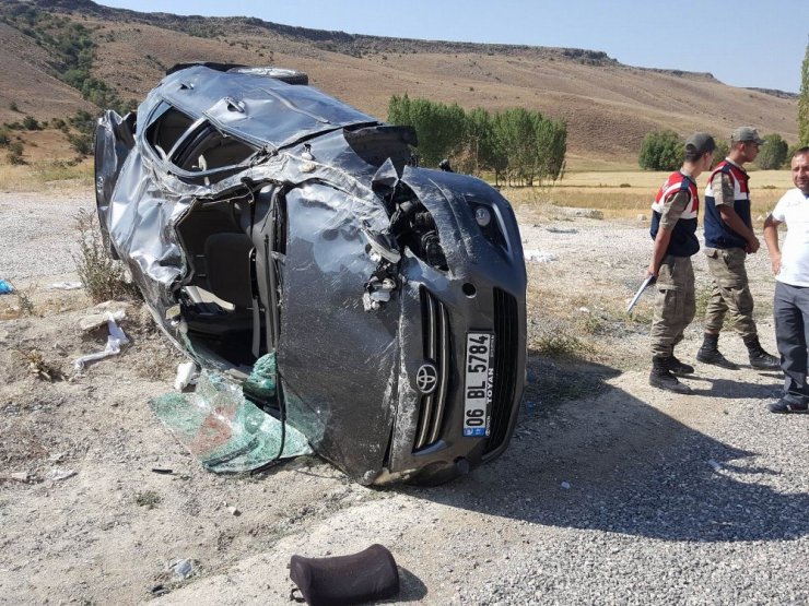 Sivas’ta trafik kazası: 2 yaralı