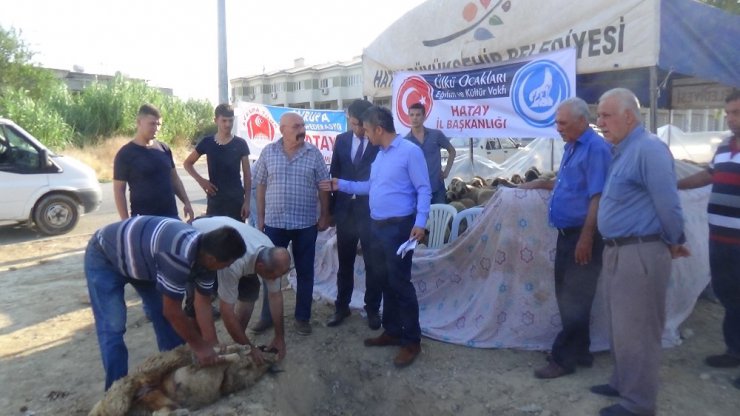 Hatay’da ihtiyaç sahiplerine kurban eti