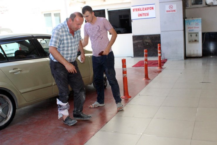 Denizli’de acemi kasaplar kurban yerine kendini kesti