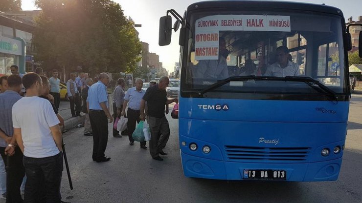 Belediyeden ücretsiz toplu ulaşım