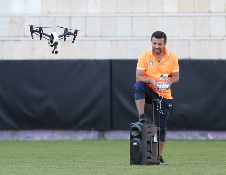 Osmanlısporlu oyunculara Drone’lu takip