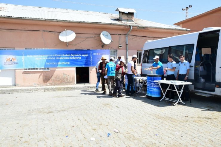 İpekyolu belediyesi ekipleri bayramda da iş başında