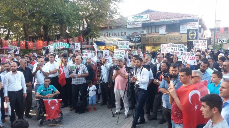 Arakan’da yaşanan katliam Bursa’da protesto edildi