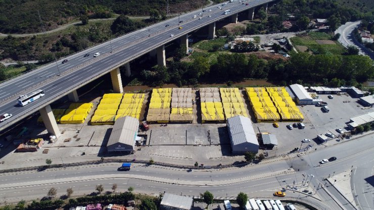 Boş kalan kurban pazarı havadan görüntülendi