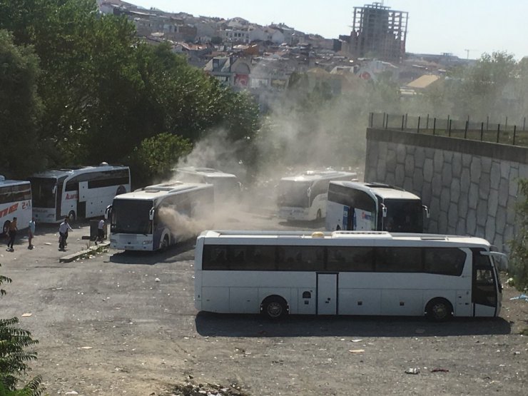 15 Temmuz Demokrasi Otogarı’nda otobüs yangını paniği