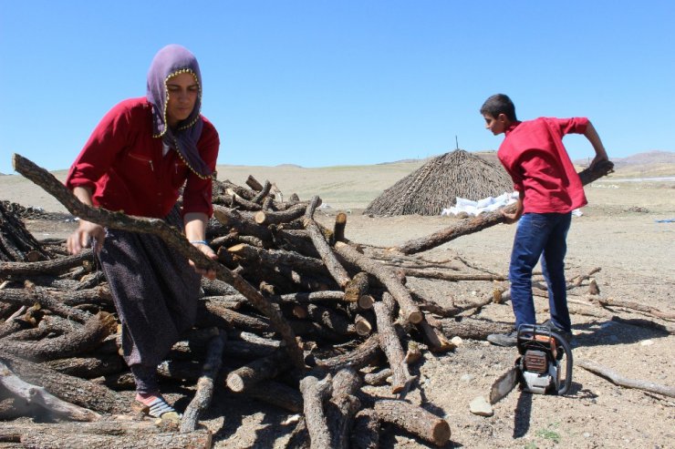 Başkent’in yanı başında herkes bayram yaparken mangal kömürü için ter döküyorlar