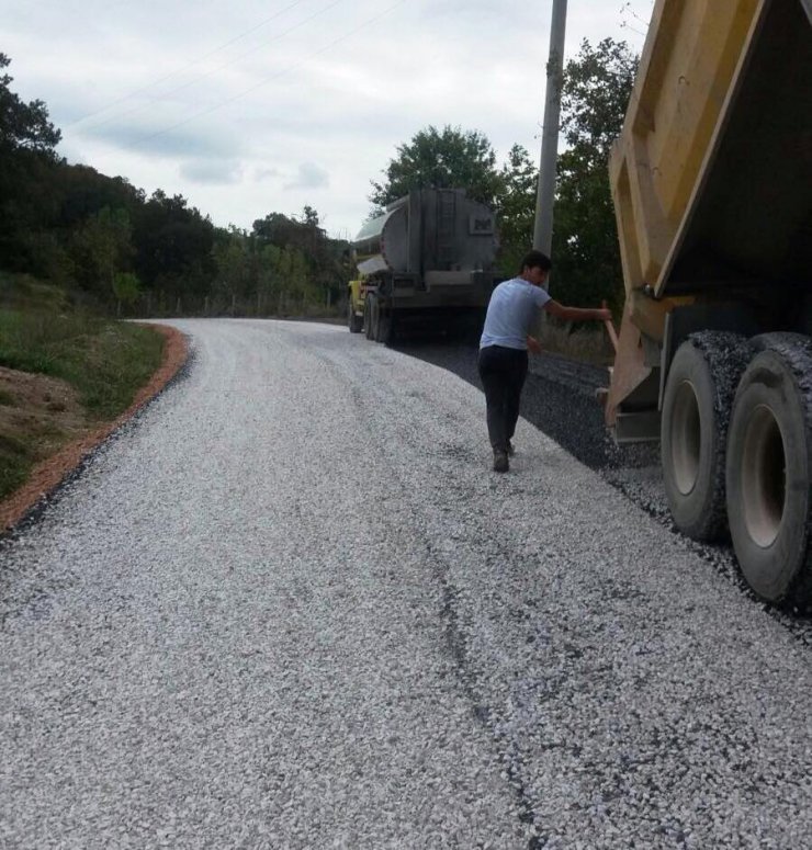 Eğnidirler yolu asfaltlama çalışmaları bitti