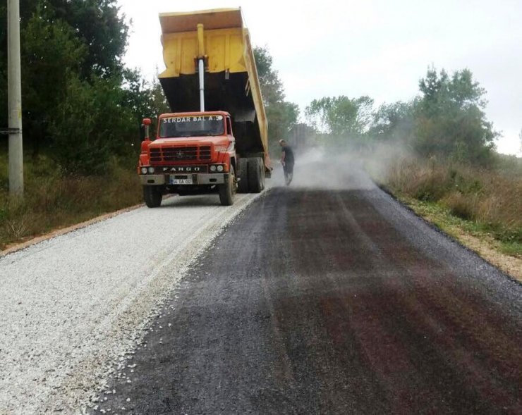 Eğnidirler yolu asfaltlama çalışmaları bitti