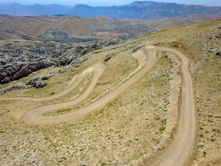 Nemrut Dağının 3 km’lik yolu yapılıyor