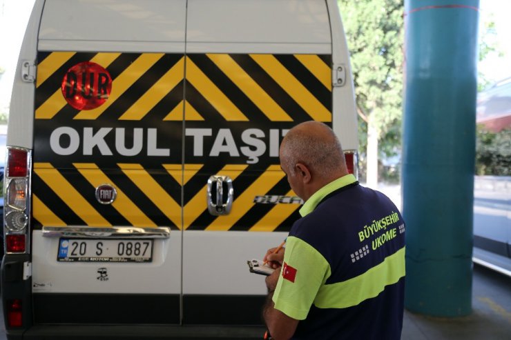 Denizli’de okul servislerine sıkı denetim