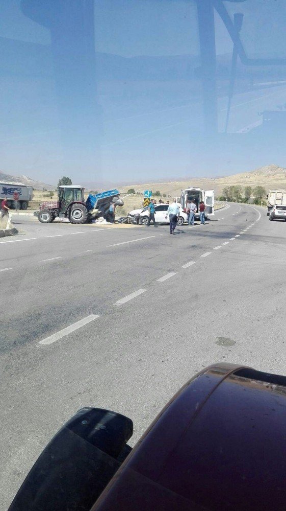 Erzurum’da trafik kazası: 3 yaralı