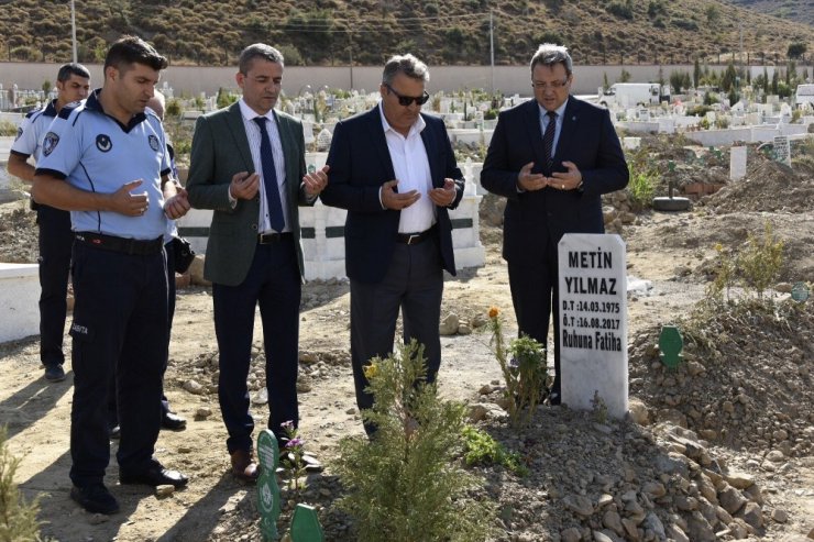 Başkan Çerçi vefat eden zabıta memurunu unutmadı