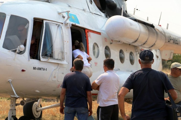 İlk kadın yangın söndürme pilotundan alkışlanacak davranış