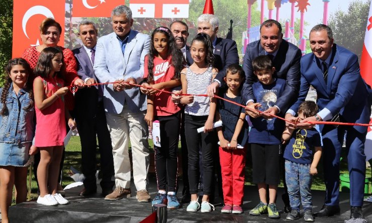 Çankaya’da dostluk adına Gürcistan’ın başkenti Tiflis’in adını taşıyan park açıldı