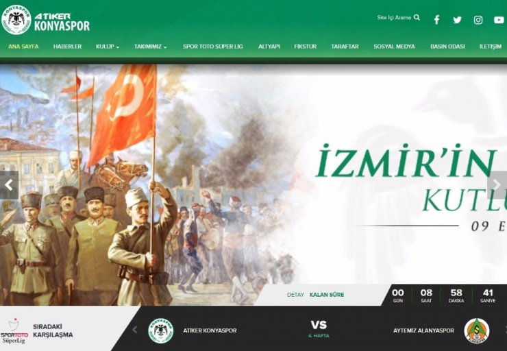 Atiker Konyaspor’dan ‘İzmir’ kutlaması