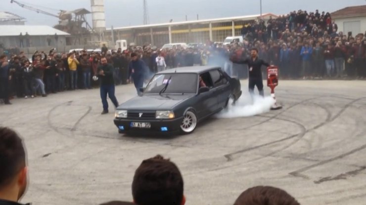 Drift yapan şahincilere operasyon