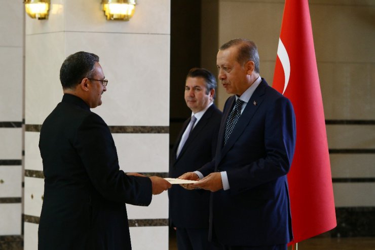 Cumhurbaşkanı Erdoğan, Pakistan Büyükelçisi Qazi’yi kabul etti