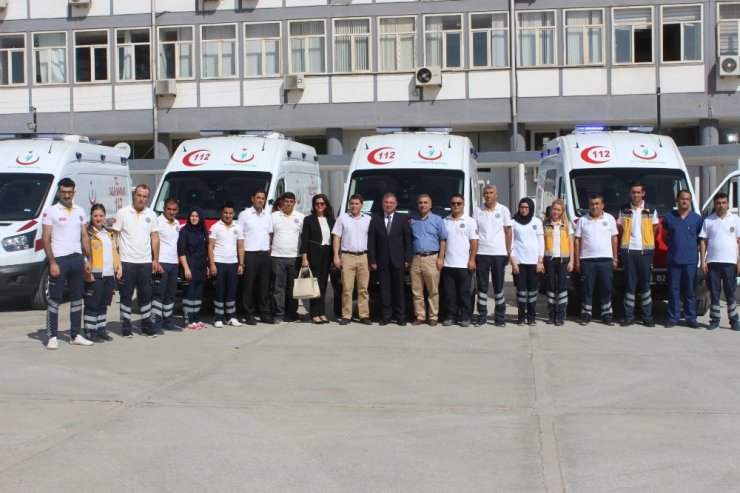 Adıyaman’da 5 yeni ambulans hizmete girdi