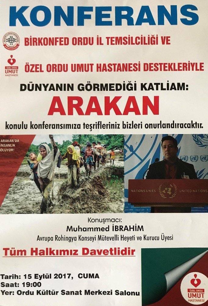 Ordu’da ‘Arakan’ konferansı