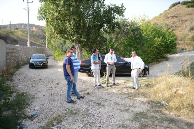 Başkan Yağcı, yol sorununu gidermek için incelemelerde bulundu