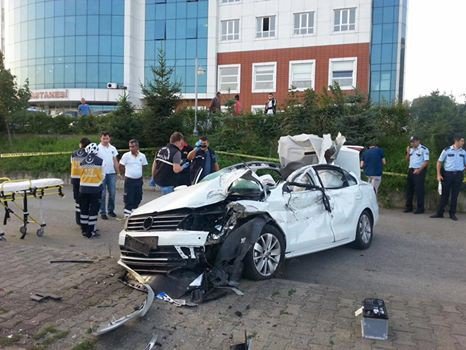 Giresun’da trafik kazası: 1 ölü, 3 yaralı