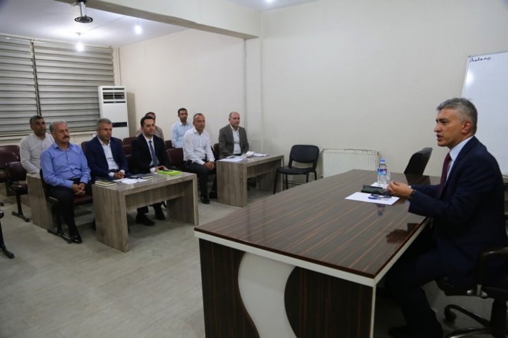 Kaymakam ve belediye başkanı Arıcan birim müdürleriyle toplantı yaptı